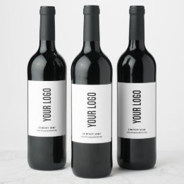 Business Logo Wine Bottle Labels