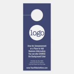 Business Logo with Announcement and Contact Info Door Hanger