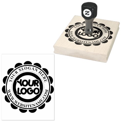 Business Logo XL Large Rubber Stamp