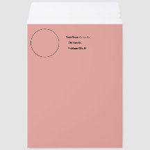 Business Mailer Template Custom Kraft Pink