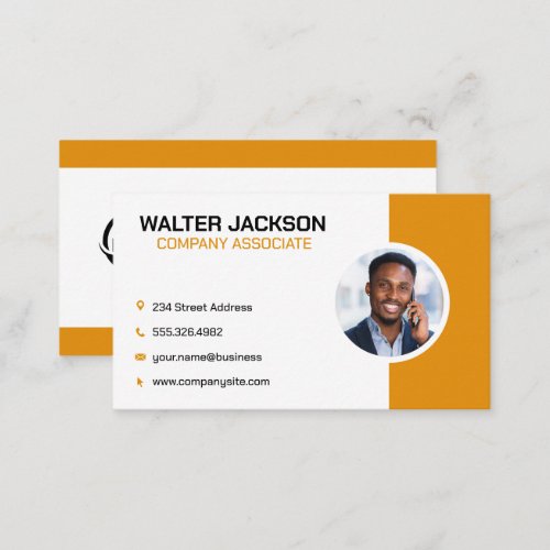 Business Man on Phone  Corporate Business Card