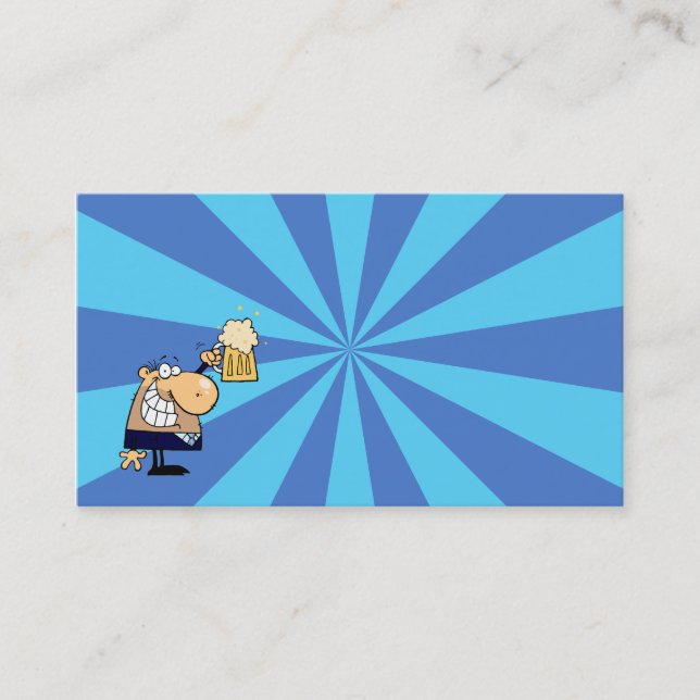 Business Man Toast Business Card (Front)