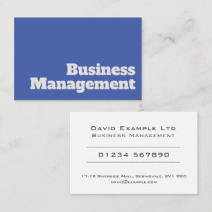 Business Management Card