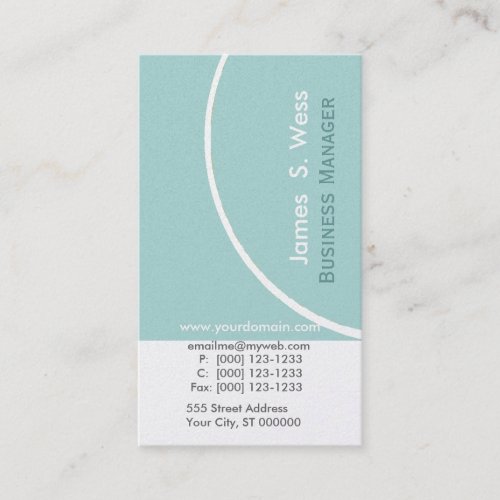 Business  Contemporary Aqua  Designs Business Cards