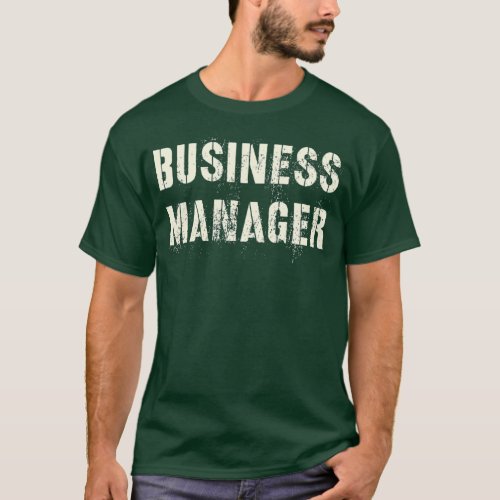 BUSINESS MANAGER Yearbook Staff Seller Squad T_Shirt
