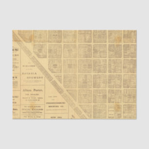 Business Map of San Francisco Tissue Paper