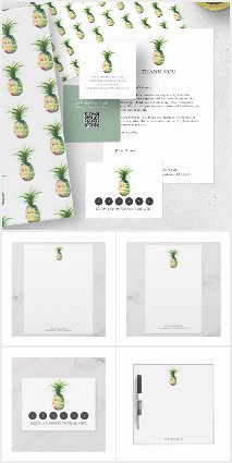 Business Marketing Collection Pineapple Theme