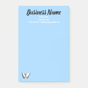 Business Marketing items personalized Blue Post-it Notes
