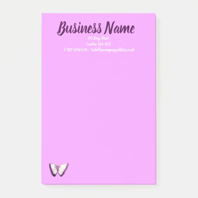 Business Marketing items personalized Post-it Notes (Front)