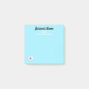 Business Marketing items personalized teal Post-it Notes