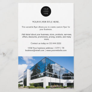 Business Marketing Modern Minimalist Photo Logo  Flyer