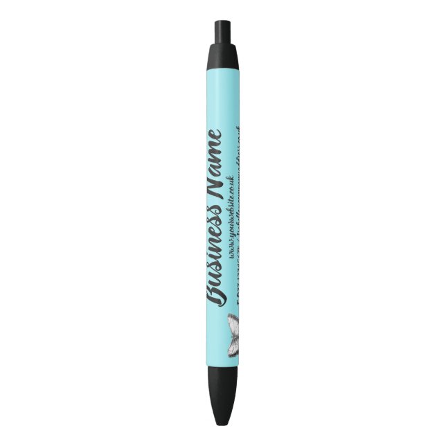 Business Marketing Personalized teal Pen (Front Vertical)