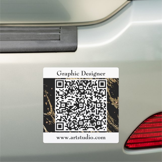 Business Marketing Promotional QR Code Car Magnet (In Situ)