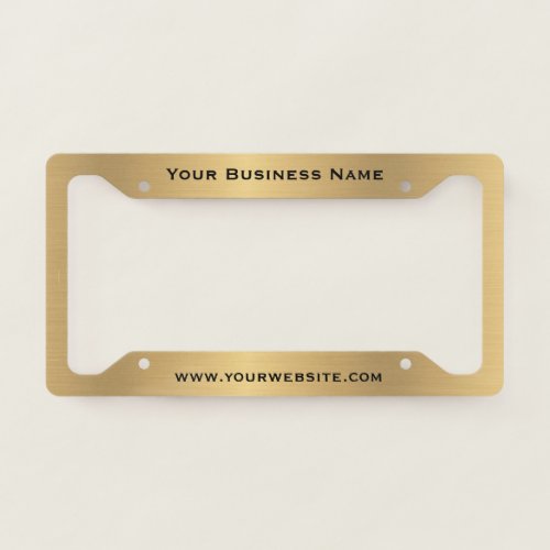 Business Marketing Website Gold License Plate Fram License Plate Frame