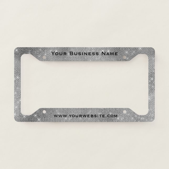Business Marketing Website License Plate Frame (Front)