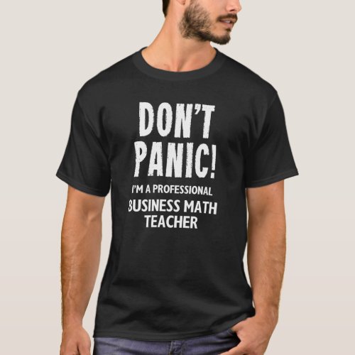 Business Math Teacher T_Shirt