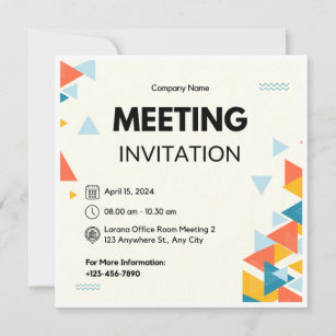 Business Meeting  Invitation