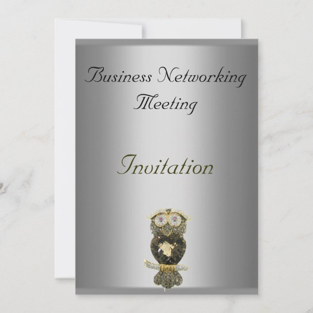 Business Meeting Invitation Change Logo (Front)