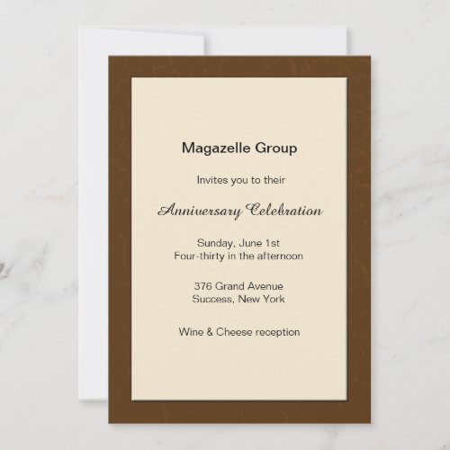 Business Merit Anniversary Invitation