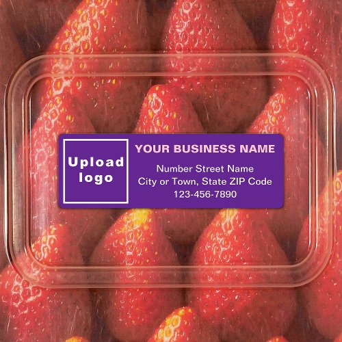 Business Minimal Texts on Purple Rectangle Labels