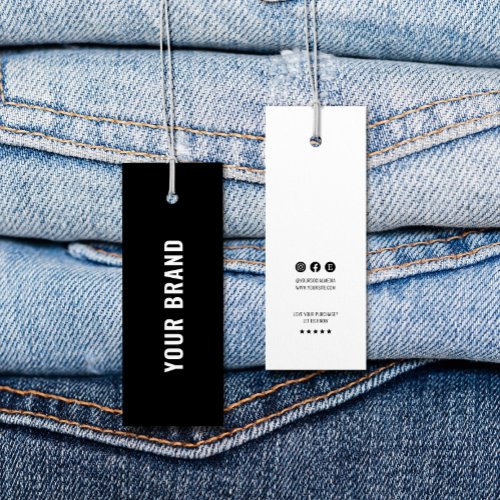 Business Minimalist Brand Name Clothing Hang Tag