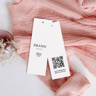 Business Minimalist Brand Name Clothing Hang Tag