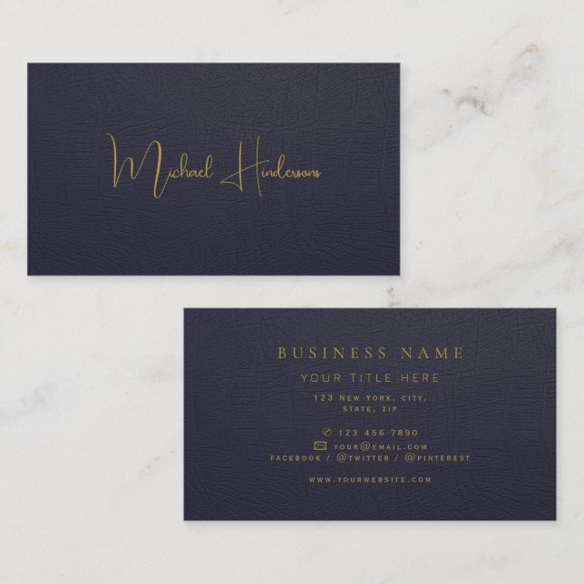 Business Minimalist Modern Professional Card (Front/Back)