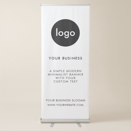Business Modern Minimalist Company Logo Retractable Banner