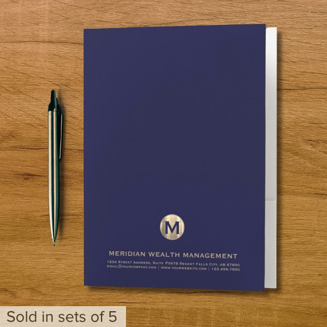 Business Monogram Pocket Folder (Creator Uploaded)