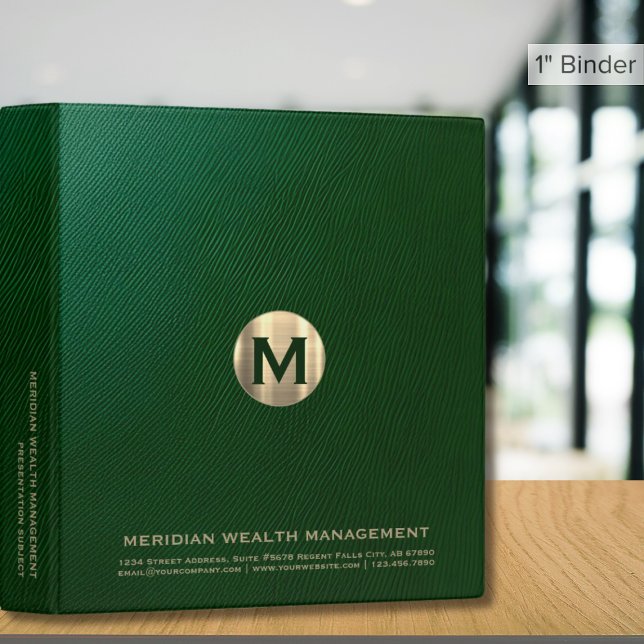 Business Monogram Presentation Binder (Creator Uploaded)