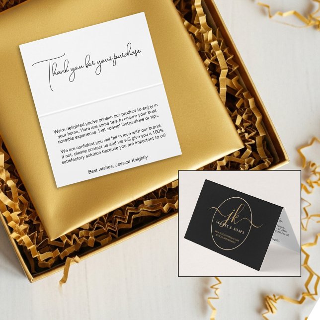 Business Monogram Script Logo Customer Thank You (Creator Uploaded)