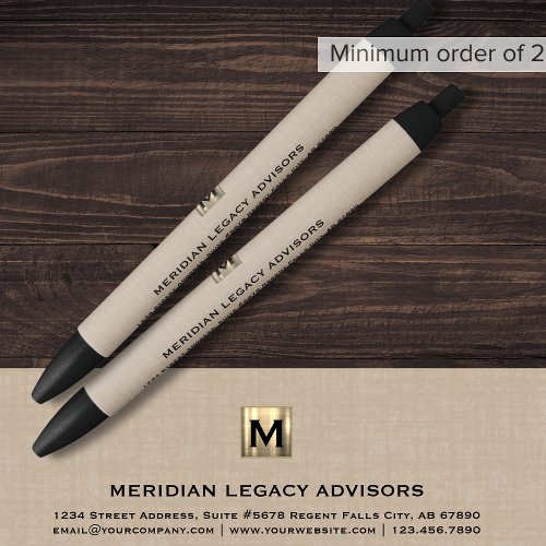 Business Monogram Writing Pen