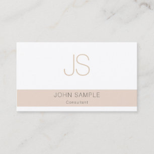 Business Monogrammed Modern Elegant Template Business Card