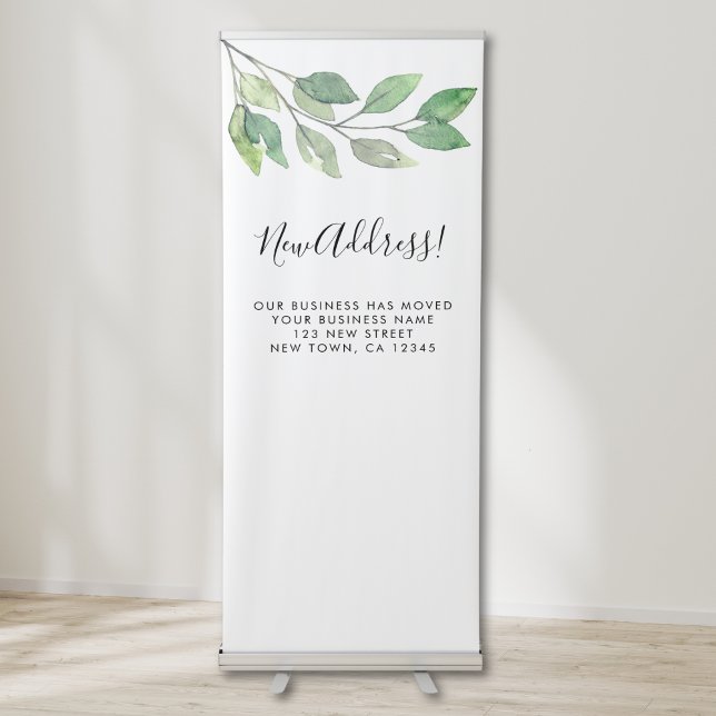 Business Moving Announcement Retractable Banner (Creator Uploaded)