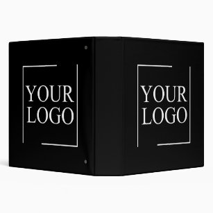 Business Name Add Logo Company Professional Text 3 Ring Binder