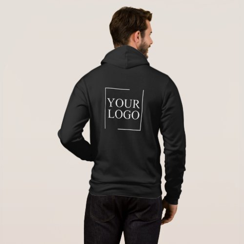 Business Name Add Logo Company Professional Text Hoodie