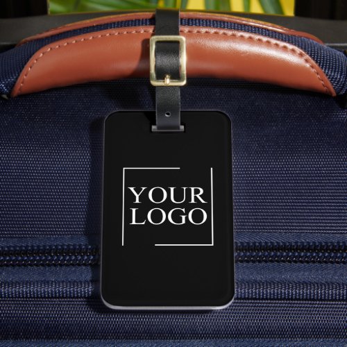 Business Name Add Logo Company Professional Text Luggage Tag
