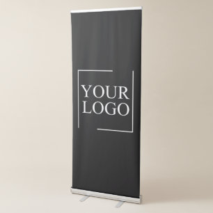Business Name Add Logo Company Professional Text Retractable Banner