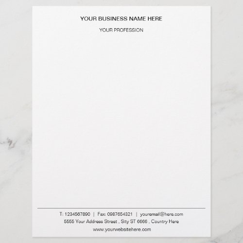 Business Name Address Contact Info Letterhead