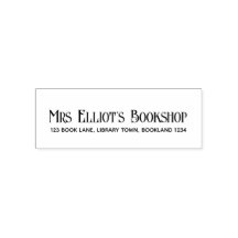 Business Name & Address Self Inking Rubber Stamp