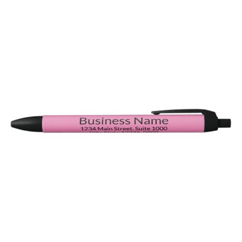 Business Name Address Website Phone Number Pink Black Ink Pen