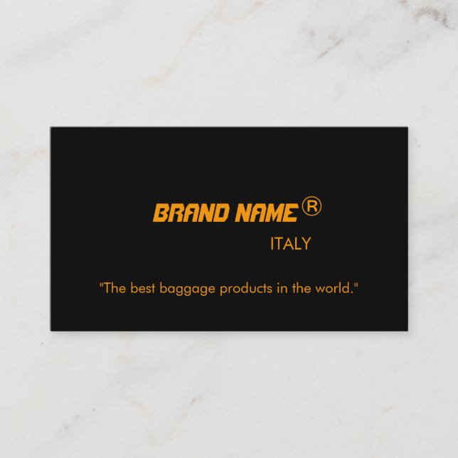 Business name advertisement cards. card (Front)