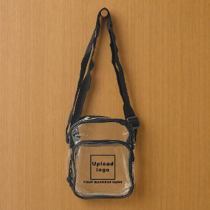 Business Name and Logo Clear Crossbody Bag