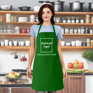 Business Name and Logo Green Apron