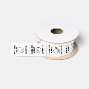 Business Name and Logo Handmade Labels Satin Ribbon