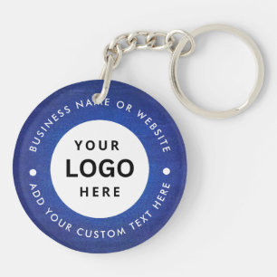 Business name and Logo Key-chain Keychain
