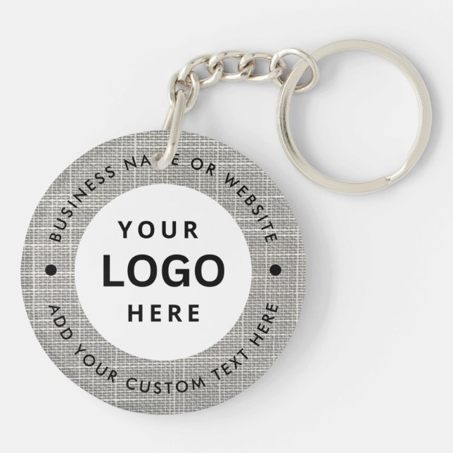 Business name and Logo Keychain (Back)