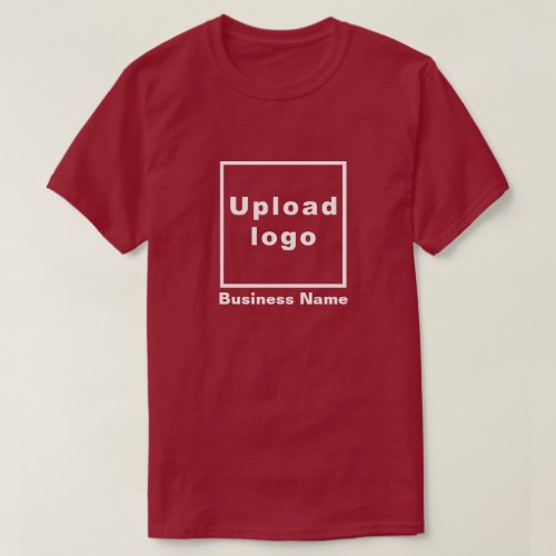 Business Name and Logo Maroon T_Shirt