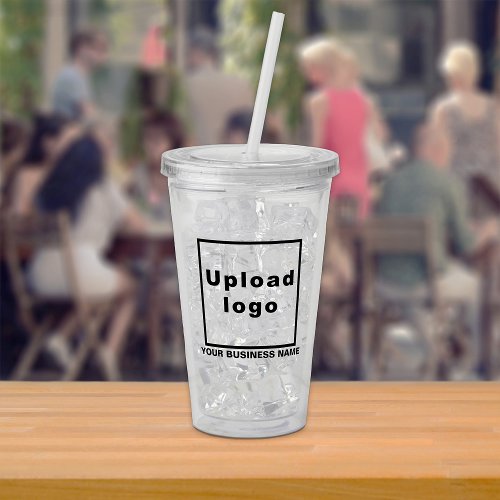 Business Name and Logo on Acrylic Tumbler