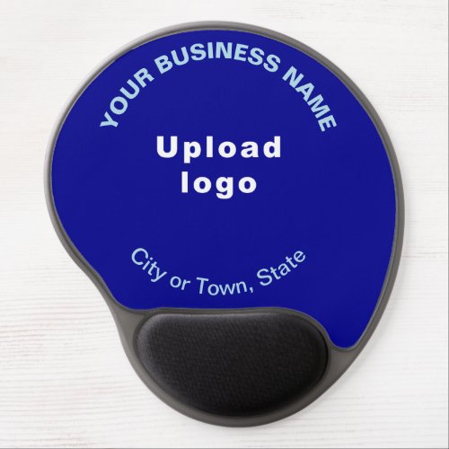 Business Name and Logo on Blue Gel Mouse Pad